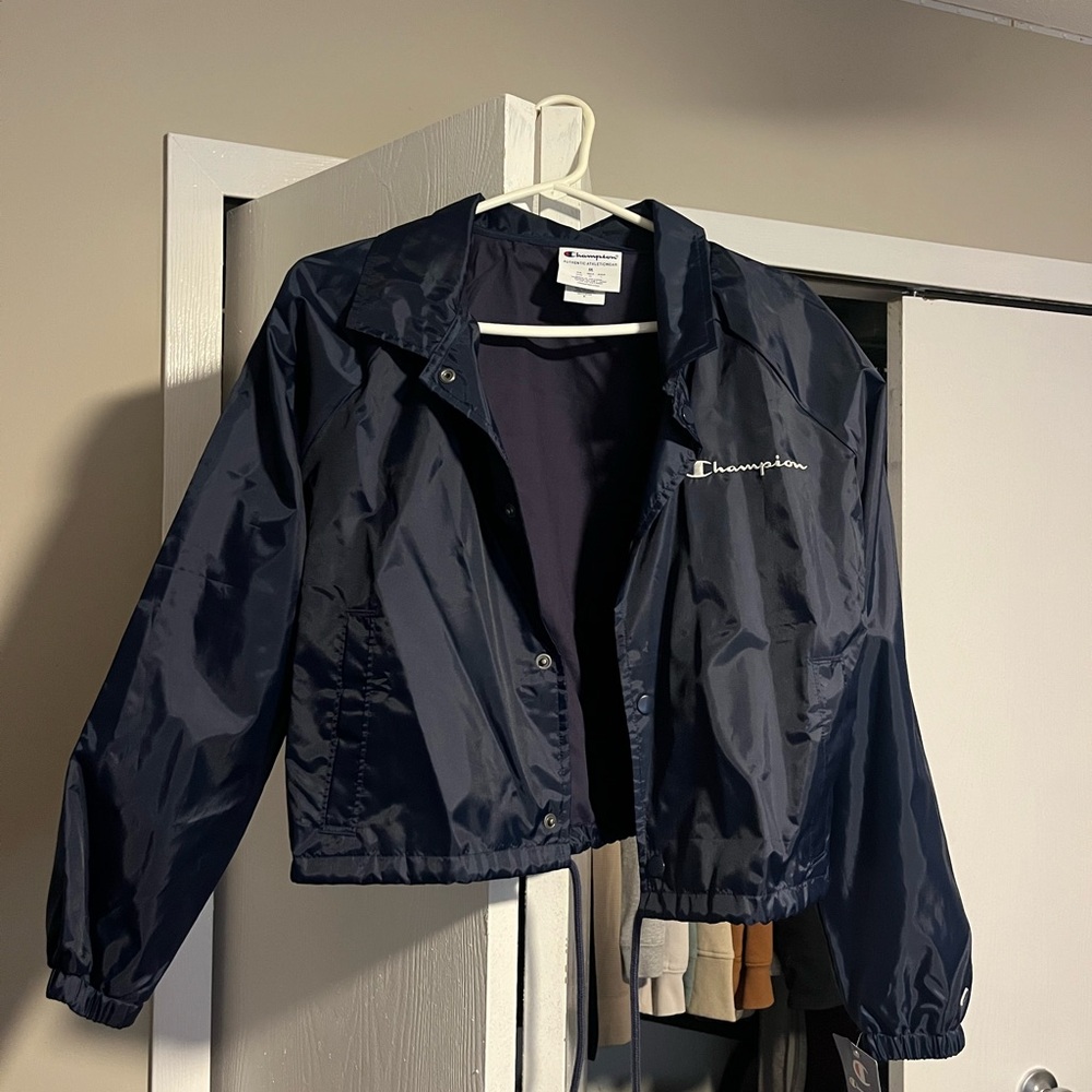 Champion Dark Blue Windbreaker Jacket